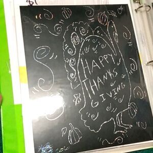 Silver engraven Thanksgiving  